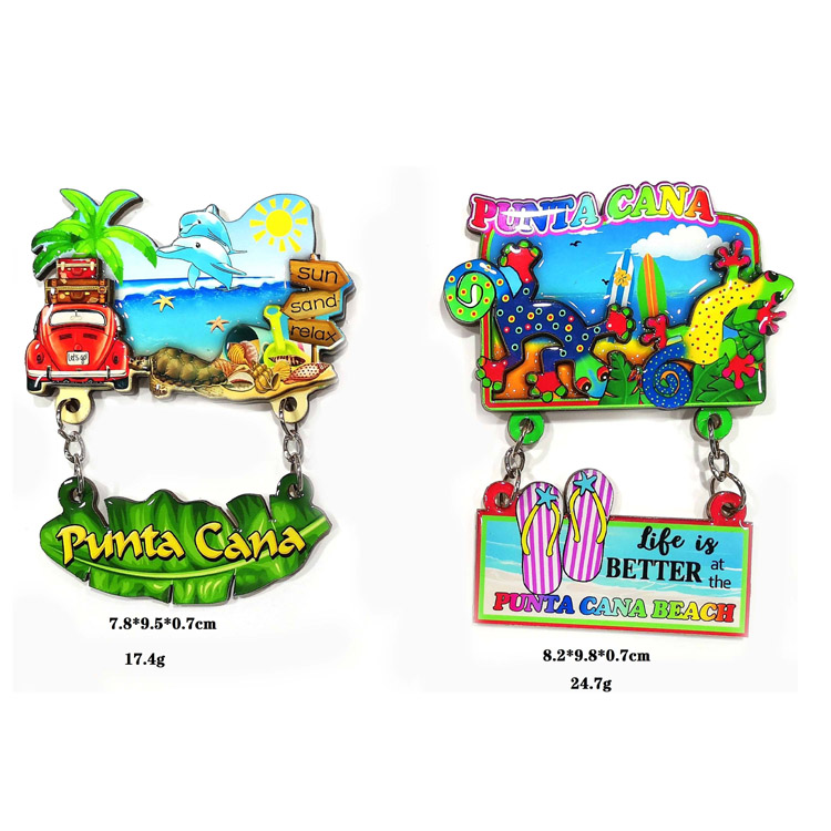 3D kohandatav Vahemere disainiga suveniiri külmkapimagnet