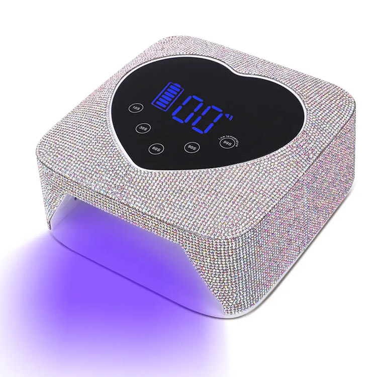 72W südamekujuline laetav bling-rhinestones küünte lamp