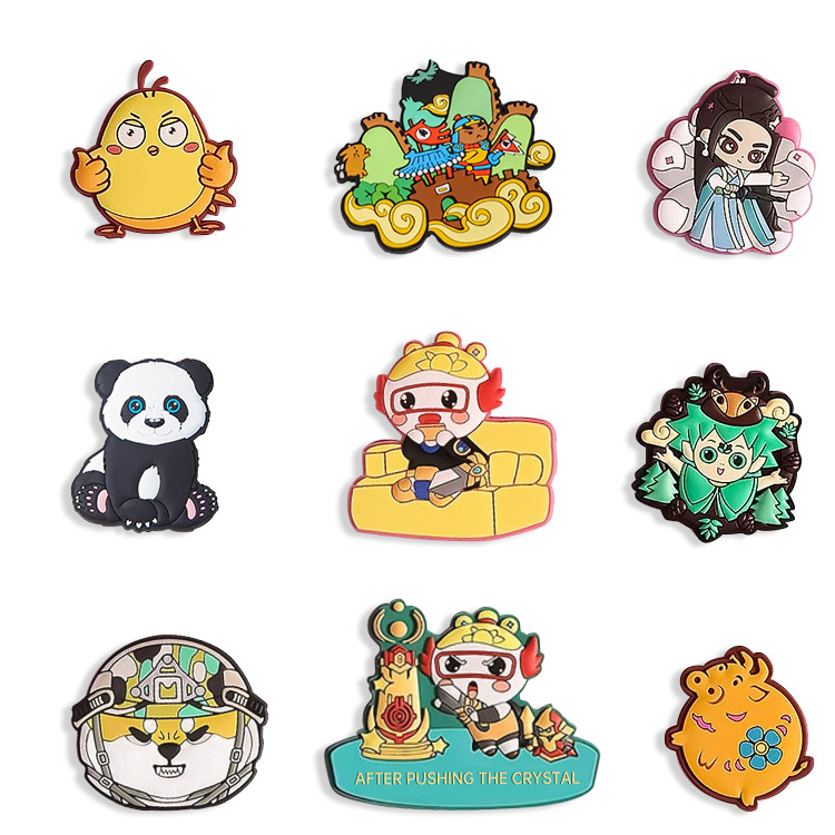 Kaunistuse kohandatud logovalik Saadaval PVC külmikumagnetid