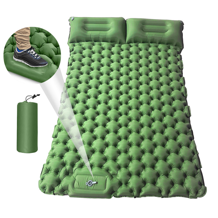 Välitingimustes kaasaskantav 10 cm paksune kahekordne matkamadrats