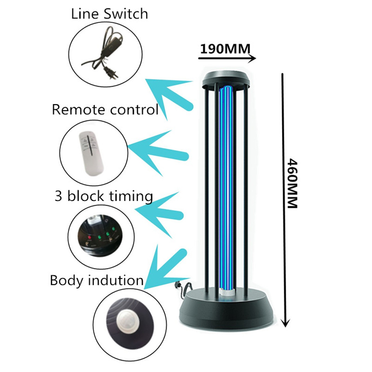 Osooniga desinfitseeriv UV bakteritsiidne lamp