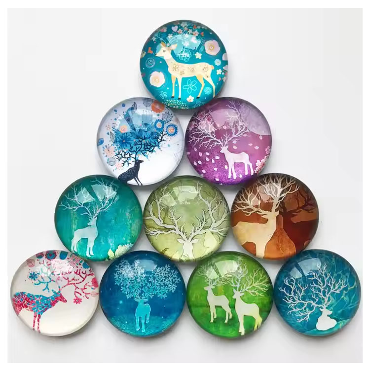 Kummist kleebis Fairy Deer Art reklaamkingitus külmkapimagnet