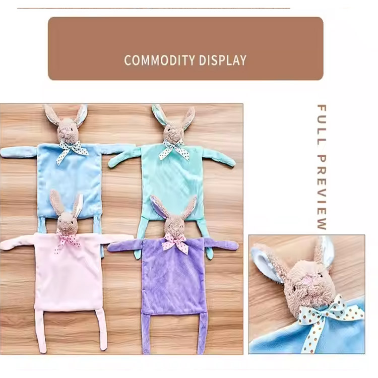 Pehme plush beebi lohutaja imiku loomade turvatekk